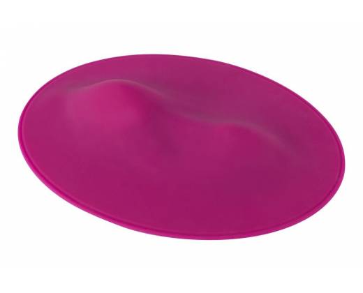 Ярко-розовый клиторальный стимулятор с пультом ДУ VibePad
