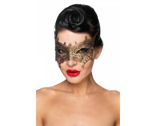 Золотистая карнавальная маска "Алькор"