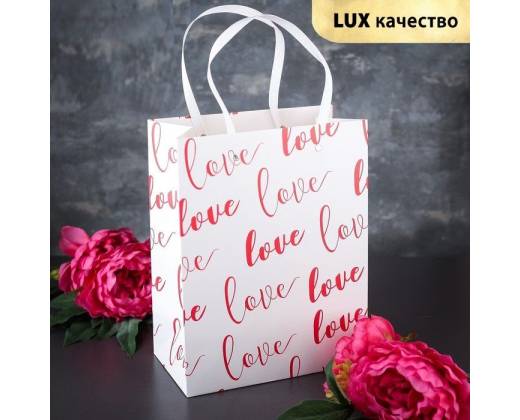 Ламинированный пакет "Любовь" - 31 х 13 х 24 см.