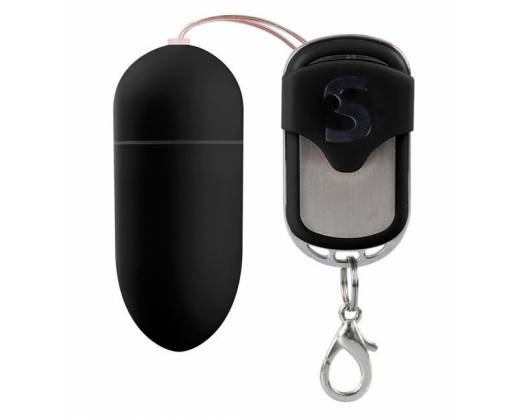 Чёрное виброяйцо Silicone Remote controlled Egg с дистанционным управлением