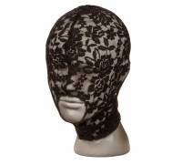 Черный кружевной шлем-маска Lace Hood