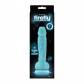Голубой фаллоимитатор, светящийся в темноте, Firefly 5" Pleasures Dildo - 17 см.
