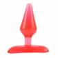 Красная анальная пробка Gum Drops Plug - 6,6 см.