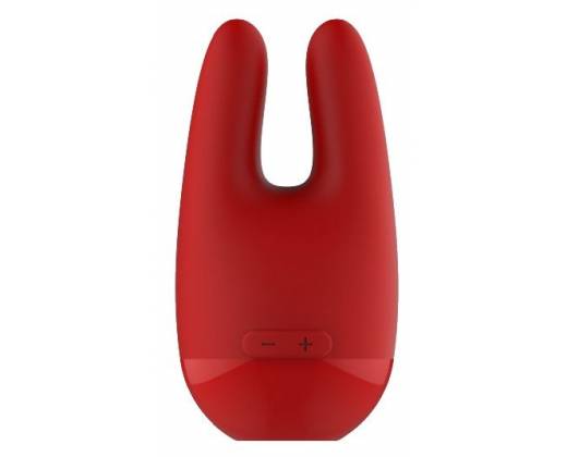 Красный клиторальный стимулятор HEBE - 10,6 см.
