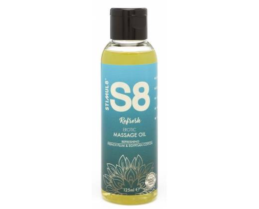 Массажное масло S8 Massage Oil Refresh с ароматом сливы и хлопка - 125 мл.