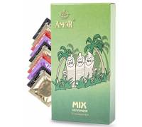 Микс-набор презервативов AMOR Mix "Яркая линия" - 10 шт.