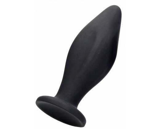 Черная анальная пробка Edgy Butt Plug - 11,4 см.