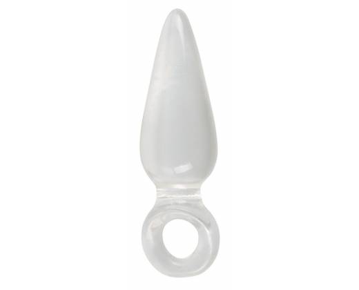 Анальная втулка с колечком на пальчик Finger Plug - 9,5 см.