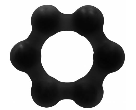 Черное эрекционное кольцо No.82 Weighted Cock Ring