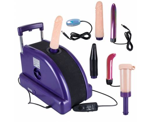 Фиолетово-черная секс-машина Love Machine