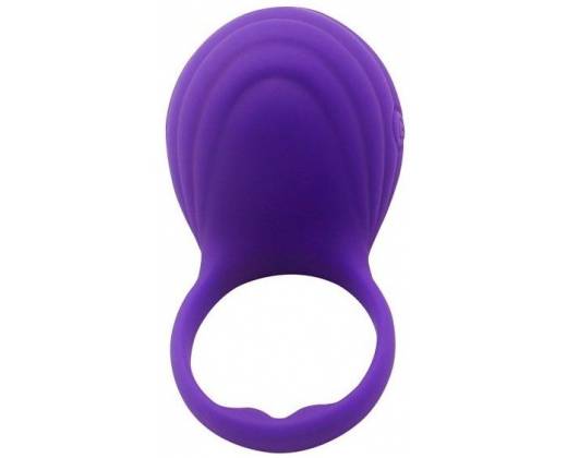 Фиолетовое виброкольцо на пенис Ripple