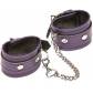 Фиолетовые кожаные наручники X-Play