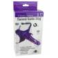 Фиолетовый страпон 10 Mode Vibrations 6.3" Harness Silicone Dildo - 15,5 см.
