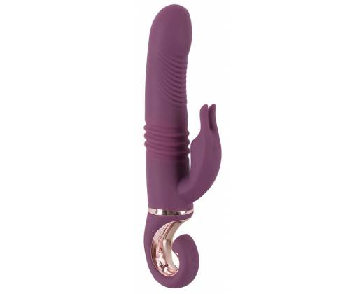 Фиолетовый вибратор-кролик Javida - 25,5 см.