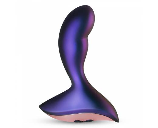 Фиолетовый вибромассажер Intergalactic с пультом - 12,6 см