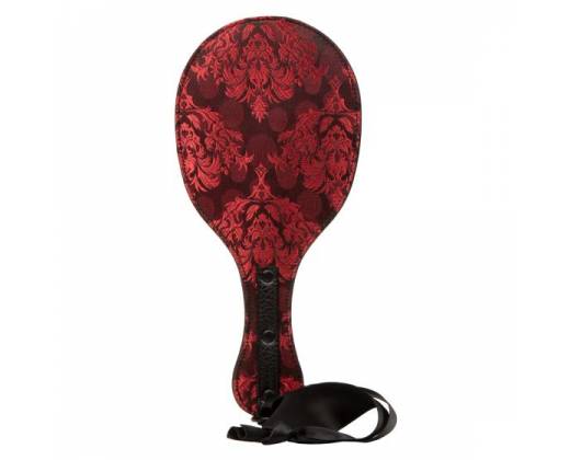 Красно-черная закругленная шлепалка Round Double Paddle - 28 см.
