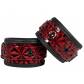 Красно-черные наручники и наножники Luxury Hogtie