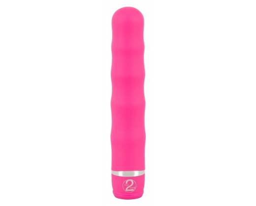 Розовый вибратор Deep Vibrations - 21 см.