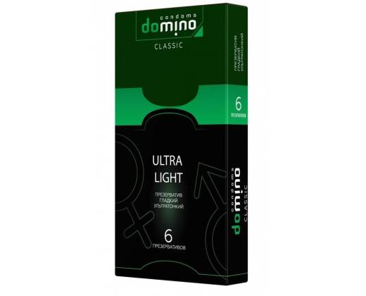 Супертонкие презервативы DOMINO Classic Ultra Light - 6 шт