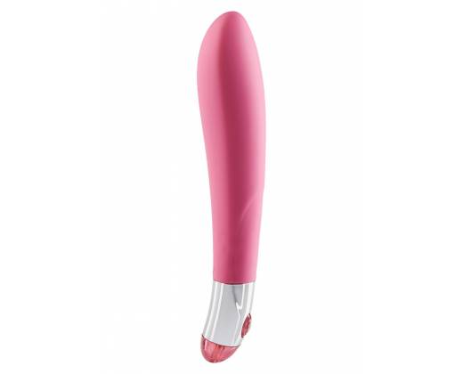 Розовый вибратор Lovely Vibes Elegant - 18,5 см.