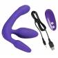 Фиолетовый безремневой вибрострапон Vibrating Strapless Strap-On
