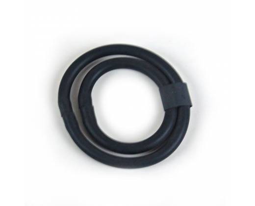 Черное двойное эрекционное кольцо