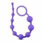 Фиолетовая анальная цепочка Luxe Silicone 10 Beads - 31,8 см.