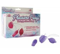 Фиолетовая помпа с вибрацией Pleasure Pump Butterfly Clitoral