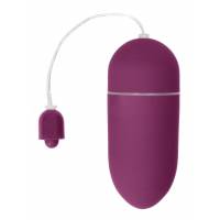Фиолетовое гладкое виброяйцо Vibrating Egg - 8 см