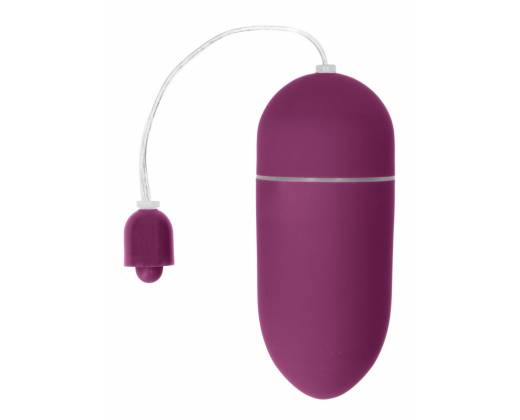 Фиолетовое гладкое виброяйцо Vibrating Egg - 8 см