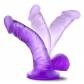 Фиолетовый фаллоимитатор на присоске NATURALLY YOURS 4INCH MINI - 12 см.