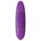 Фиолетовый тройной вибростимулятор с анальной елочкой Rock N Ride - 17,8 см.