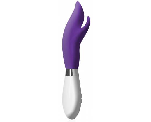 Фиолетовый вибратор-кролик Athos - 22 см.