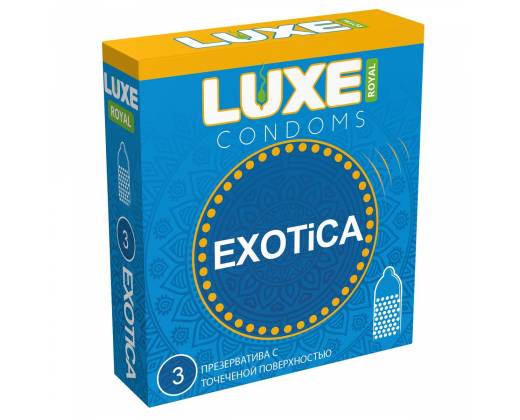 Текстурированные презервативы LUXE Royal Exotica - 3 шт.