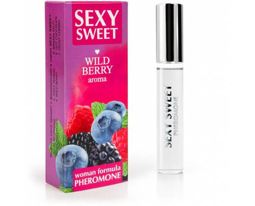 Парфюм для тела с феромонами Sexy Sweet с ароматом лесных ягод - 10 мл.