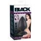 Большая чёрная анальная втулка Black Velvet Extra XL - 14 см