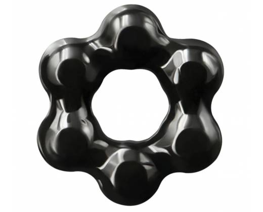 Черное эрекционное кольцо Spinner Ring