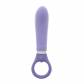 Фиолетовый анальный вибратор GOOD VIBES RING-G SMOOTH - 15,5 см.
