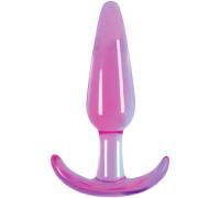 Гладкая фиолетовая анальная пробка Jelly Rancher T-Plug Smooth - 10,9 см.