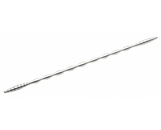 Серебристый уретральный плаг Dip Stick Special - 26,7 см.