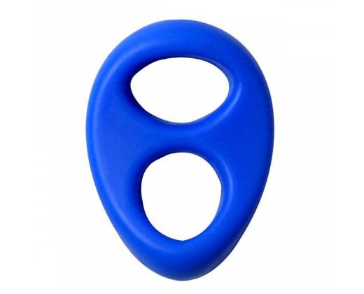 Синее эрекционное кольцо на пенис RINGS LIQUID SILICONE