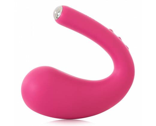 Ярко-розовый вибратор Dua G-spot & Clitoral Wearable Vibrator - 17,8 см.