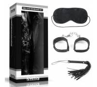 БДСМ-набор Deluxe Bondage Kit для игр: маска, наручники, плётка