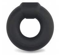 Черное эрекционное кольцо Ultra Soft Platinum Cure Silicone Cockring