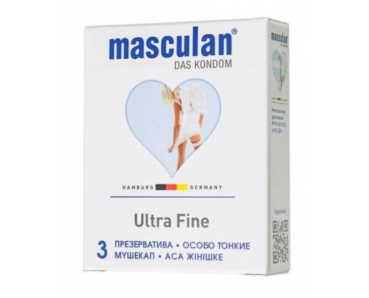 Особо тонкие презервативы Masculan Ultra Fine - 3 шт.
