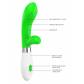 Зеленый вибратор-кролик Achilles - 21 см.