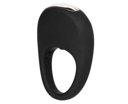 Черное эрекционное виброкольцо Silicone Rechargeable Pleasure Ring