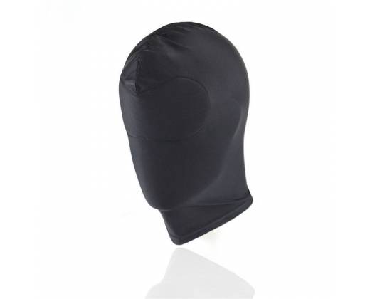 Черный текстильный шлем без прорезей для глаз