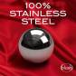 Серебристые вагинальные шарики Stainless Steel Kegel Balls