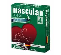 Презервативы Masculan Classic 4 XXL увеличенного размера - 3 шт.